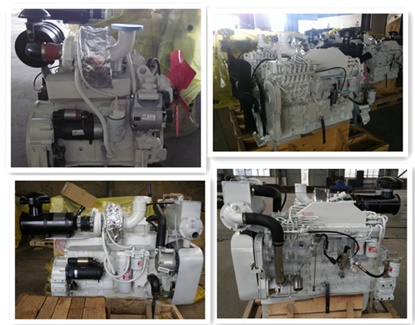 White Electric Start Inboard Boat Engines For 60HZ 100KW Marine Generator Set​